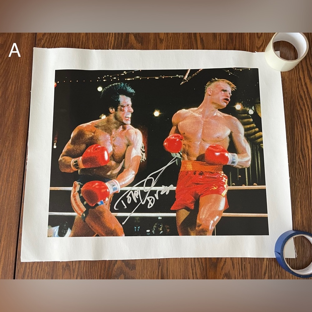 Rocky 4 Ivan Drago 20”X24” Dolph Lundgren Signed Canvas Print - NEW